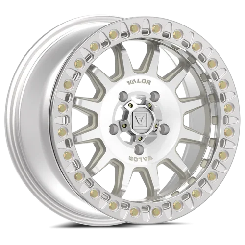 Valor Off Road V09 15x7 Raw Machined Beadlock Wheel/Rim (Full Set)