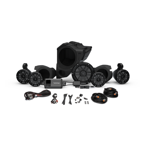 Polaris RZR 900/1000/Turbo w/ Ride Command - Rockford Fosgate Stage-4 All-In-One Audio System Polaris RZR 900/1000/Turbo w/ Ride Command - Rockford Fosgate Stage-4 All-In-One Audio System