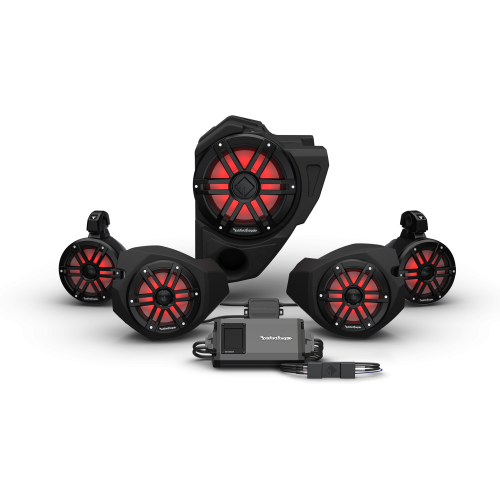Polaris RZR 900/1000/Turbo w/ Ride Command - Rockford Fosgate Stage-4 All-In-One Audio System Polaris RZR 900/1000/Turbo w/ Ride Command - Rockford Fosgate Stage-4 All-In-One Audio System