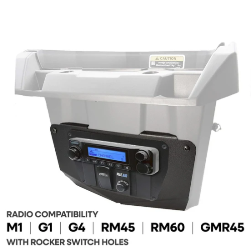 Rugged Radios Can-Am Commander and Maverick - Glove Box Multi-Mount Kit for Rugged UTV Radios and Intercoms