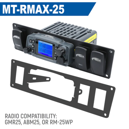 Rugged Radios Wolverine RMAX Mount for Mobile Radio and Rocker Switches