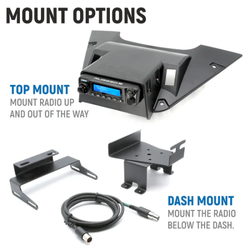 Rugged Radios Can-Am Maverick R Complete Communication Kit with Rocker Switch Bluetooth Intercom and 2-Way Radio