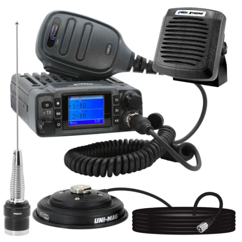 Rugged Radios Radio Kit Plus - GMR25 Waterproof GMRS Mobile Radio Kit with External Speaker