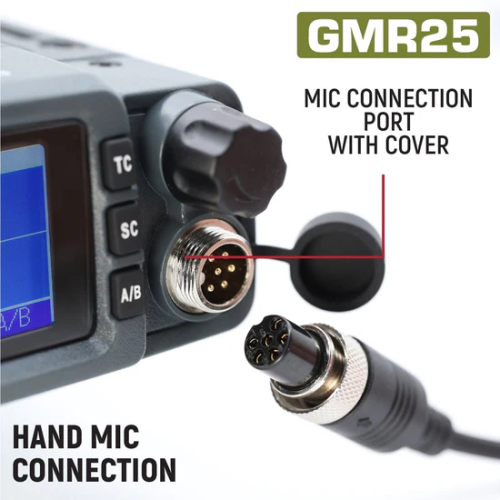 Rugged Radios Radio Kit Plus - GMR25 Waterproof GMRS Mobile Radio Kit with External Speaker