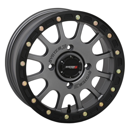System 3 Offroad SB-5 Beadlock Gunmetal 14x7 Wheel/Rim