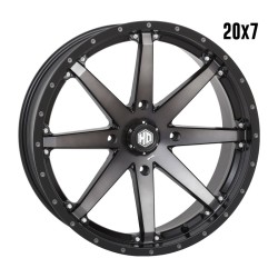 STI HD10 Matte Black/Smoked 20x7 Wheel/Rim STI HD10 Matte Black/Smoked 20x7 Wheel/Rim