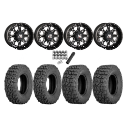 Sedona Coyote 25x8-12 & 25x10-12 Tires on HL4 Gloss Black Milled Wheels