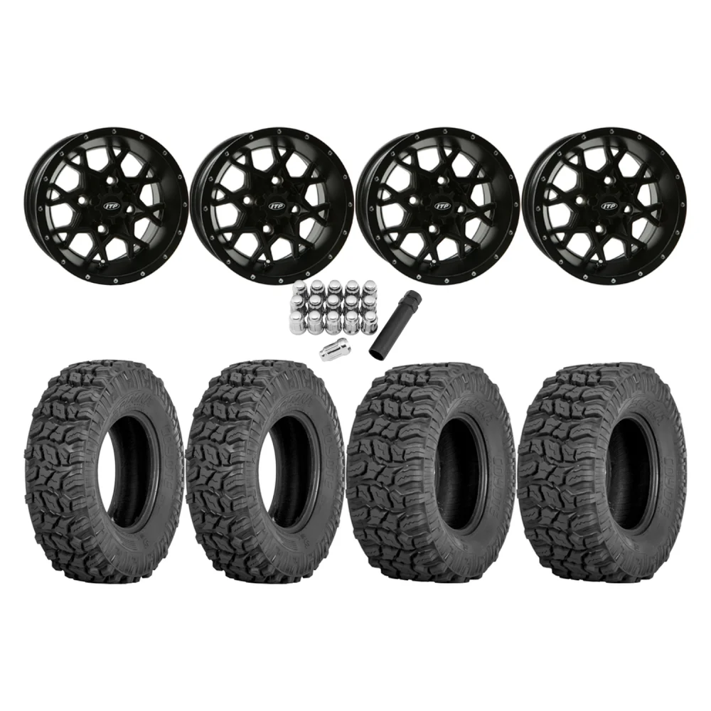 Sedona Coyote 25x8-12 & 25x10-12 Tires on ITP Hurricane Wheels, complete kit