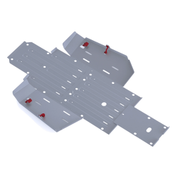 Rival Powersports Honda Pioneer 520 Alloy Central Skid Plate Rival Powersports Honda Pioneer 520 Alloy Central Skid Plate