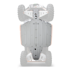Rival Powersports Polaris Ranger 1000 Alloy Central Skid Plate
