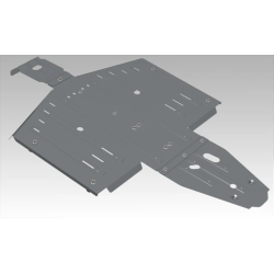 Rival Powersports Polaris General 1000 Alloy Central Skid Plate