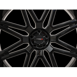 System 3 Offroad ST-7 Gloss Black and Milled 24x9 Wheel/Rim System 3 Offroad ST-7 Gloss Black and Milled 24x9 Wheel/Rim