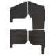 Terick Solutions Polaris Ranger XP 1000 Rubber Floor Mats
