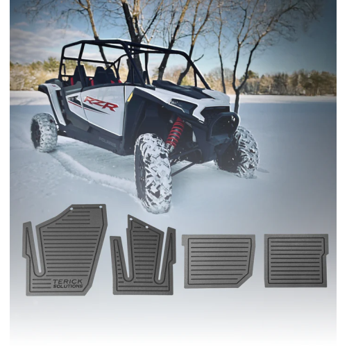Terick Solutions Polaris RZR XP 1000 Rubber Floor Mats