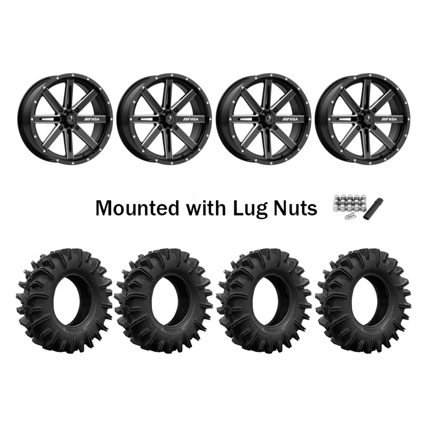 Terminator 32x10-14 tires on MSA M41 Boxer wheels