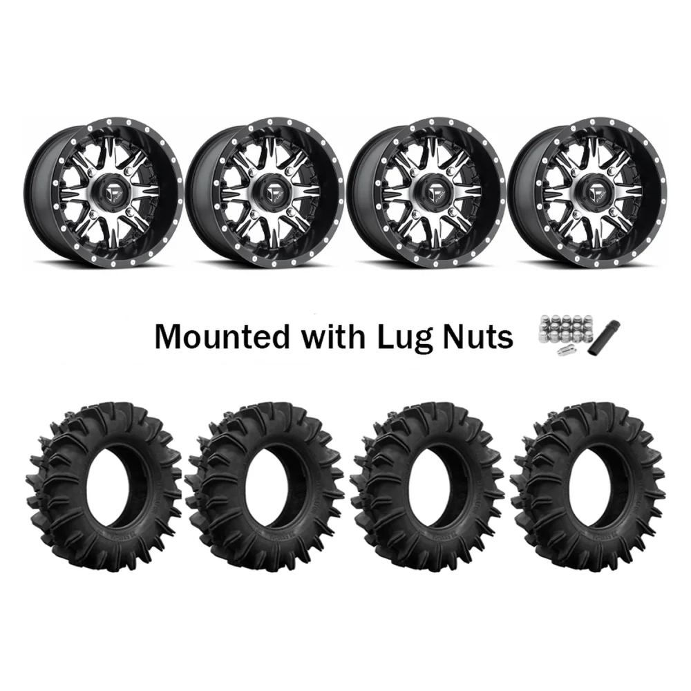 Terminator 29.5x10-14 Tires on Fuel Nutz Wheels, complete kit