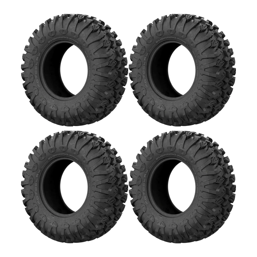 EFX MotoClaw 28x9-15 & 28x11-15 tires, full set of 4