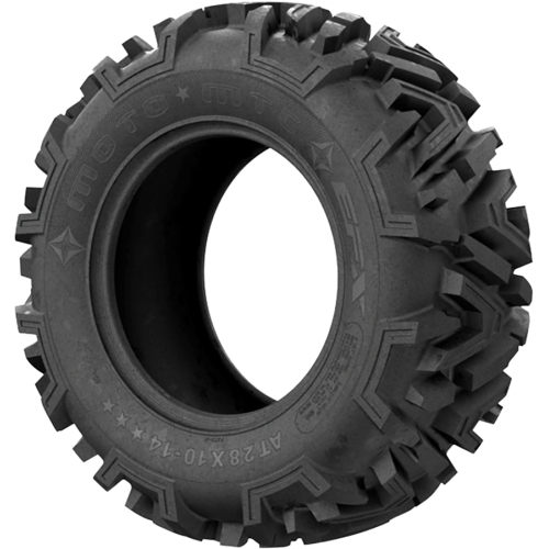 EFX MotoMTC 27x10-14 Tires on MSA M50 Clubber Gloss Black Wheels