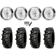 Alliance 337 Deep Lug 47.6x13.6-24 (8-ply) Tires on KG1 Forged KU023 Bender Polished Wheels