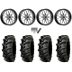 Alliance 337 Deep Lug 44x11.2-24 (8-ply) Tires on MSA M45 Portal Machined Wheels