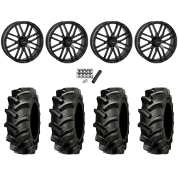 Alliance 337 Deep Lug 44x11.2-24 (8-ply) Tires on System 3 Offroad ST-3 Matte Black Wheels