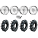 Assassinator Mud Tires 40x10-24 on American Force K12 Shredder Polished Forged Wheels
