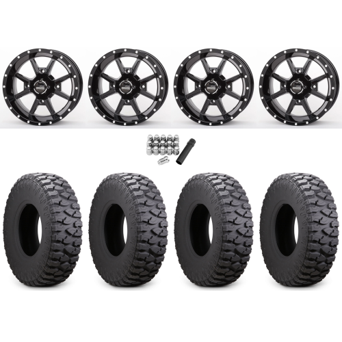 Atturo Trail Blade Boss 30x10-14 (8ply) Radial Tires on Frontline 556 Gloss Black Wheels