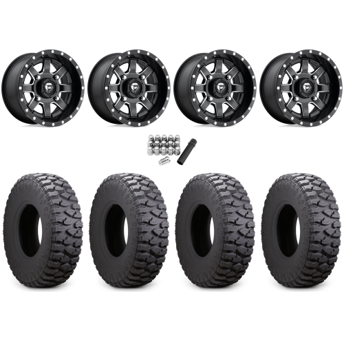 Atturo Trail Blade Boss 30x10-14 (8ply) Radial Tires on Fuel Maverick Matte Black Milled Wheels