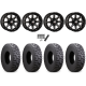 Atturo Trail Blade Boss 30x10-14 (8ply) Radial Tires on High Lifter HL4 Gloss Black Milled Wheels