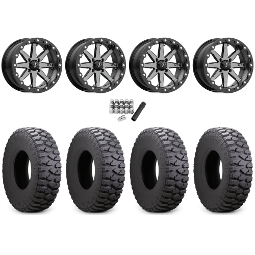 Atturo Trail Blade Boss 30x10-14 (8ply) Radial Tires on MSA M21 Lok Gunmetal Beadlock Wheels