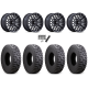 Atturo Trail Blade Boss 30x10-14 (8ply) Radial Tires on MSA M49 Creed Matte Black & Machined Wheels