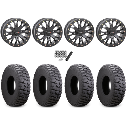 Atturo Trail Blade Boss 30x10-14 (8ply) Radial Tires on System 3 Offroad SB-4 Matte Black Beadlock Wheels