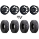 Atturo Trail Blade Boss 35x10-15 (8ply) Radial Tires on Frontline 762 Gloss Black Wheels