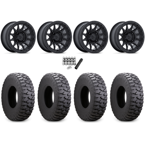 Atturo Trail Blade Boss 32x10-15 (8ply) Radial Tires on Fuel Piston Matte Black Wheels