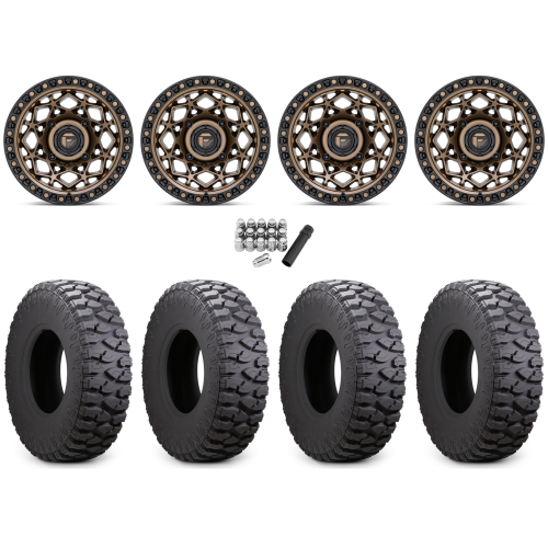 Atturo Trail Blade Boss 30x10-15 (8ply) Radial Tires on Fuel Unit Matte Bronze Wheels