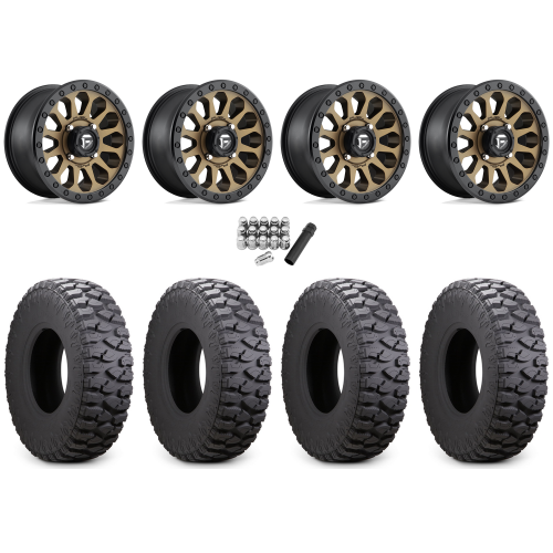 Atturo Trail Blade Boss 30x10-15 (8ply) Radial Tires on Fuel Vector Matte Bronze Wheels