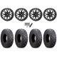 Atturo Trail Blade Boss 33x10-15 (8ply) Radial Tires on ITP Hurricane Satin Black Wheels