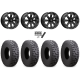 Atturo Trail Blade Boss 33x10-15 (8ply) Radial Tires on MSA M42 Bounty Satin Black Milled Wheels