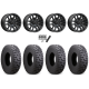 Atturo Trail Blade Boss 32x10-15 (8ply) Radial Tires on MSA M43 Fang Titanium Tint Wheels