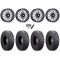 Atturo Trail Blade Boss 33x10-15 (8ply) Radial Tires on MSA M50 Clubber Machined Wheels