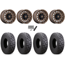 Atturo Trail Blade Boss 33x10-15 (8ply) Radial Tires on MSA M50 Clubber Matte Bronze Wheels
