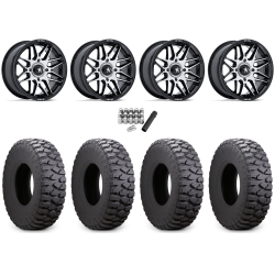 Atturo Trail Blade Boss 35x10-15 (8ply) Radial Tires on MSA M52 Radar Machined Wheels
