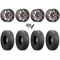 Atturo Trail Blade Boss 30x10-15 (8ply) Radial Tires on MSA M52 Radar Matte Bronze Wheels