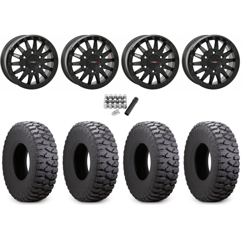 Atturo Trail Blade Boss 30x10-15 (8ply) Radial Tires on System 3 Offroad SB-8 Matte Black Beadlock Wheels