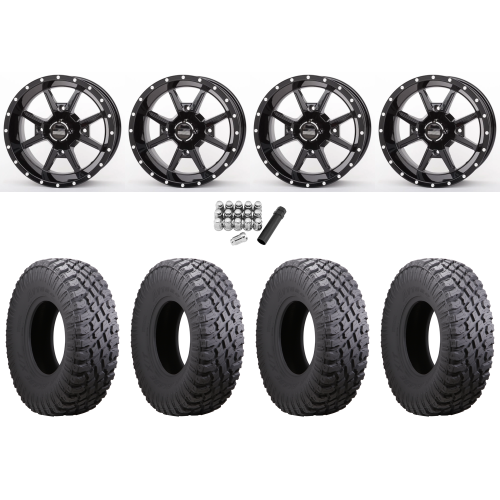 Atturo Trail Blade X/T 29x9-14 & 29x11-14 (8ply) Radial Tires on Frontline 556 Gloss Black Wheels