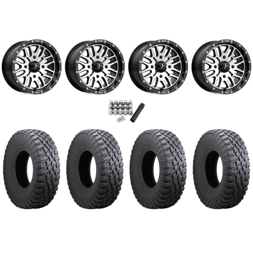 Atturo Trail Blade X/T 30x10-15 (8ply) Radial Tires on MSA M38 Brute Machined Wheels