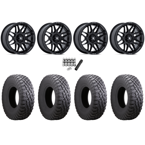 Atturo Trail Blade X/T 29x9-14 & 29x11-14 (8ply) Radial Tires on MSA M52 Radar Gloss Black Wheels