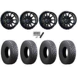Atturo Trail Blade X/T 30x10-15 (8ply) Radial Tires on Frontline 762 Gloss Black Wheels