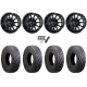 Atturo Trail Blade X/T 35x10-15 (8ply) Radial Tires on Frontline 762 Gloss Black Wheels