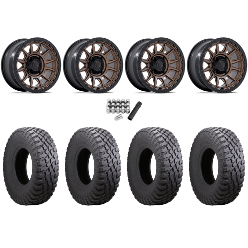 Atturo Trail Blade X/T 30x10-15 (8ply) Radial Tires on Fuel Piston Matte Bronze Wheels